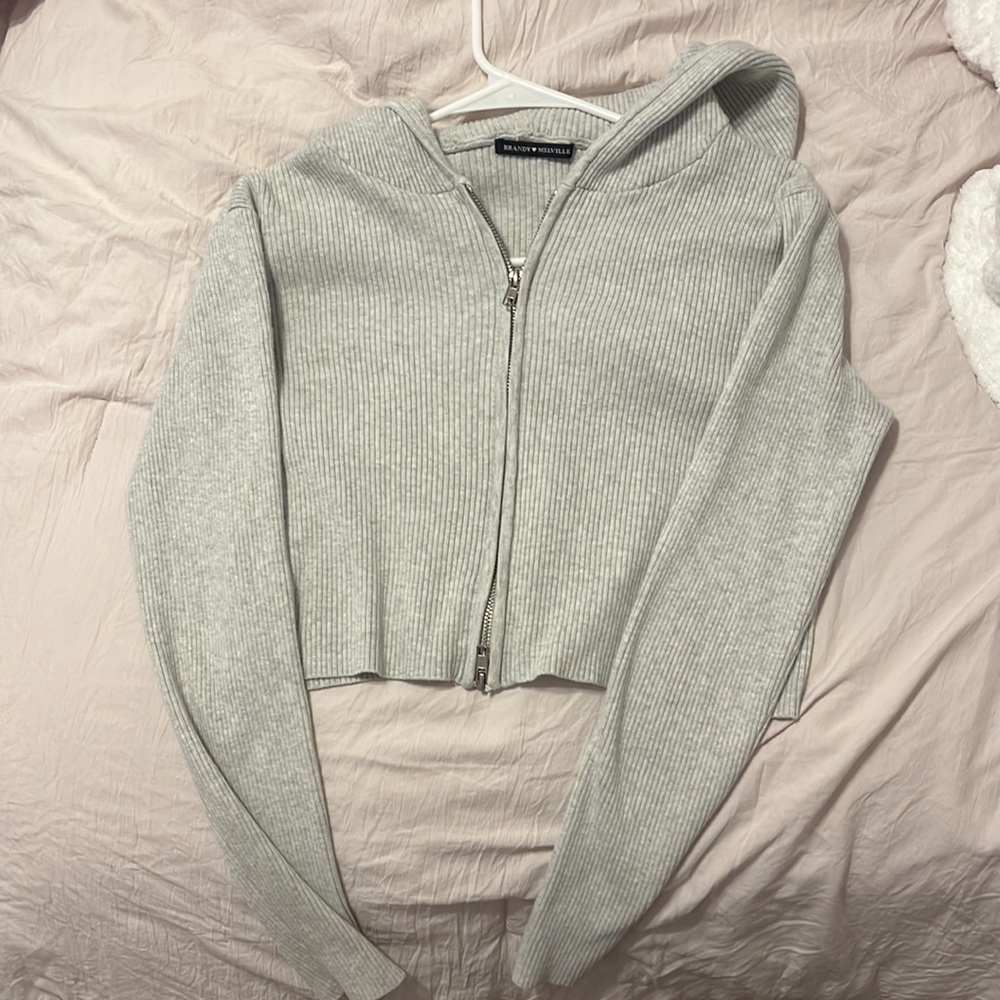 brandy zip up with hood